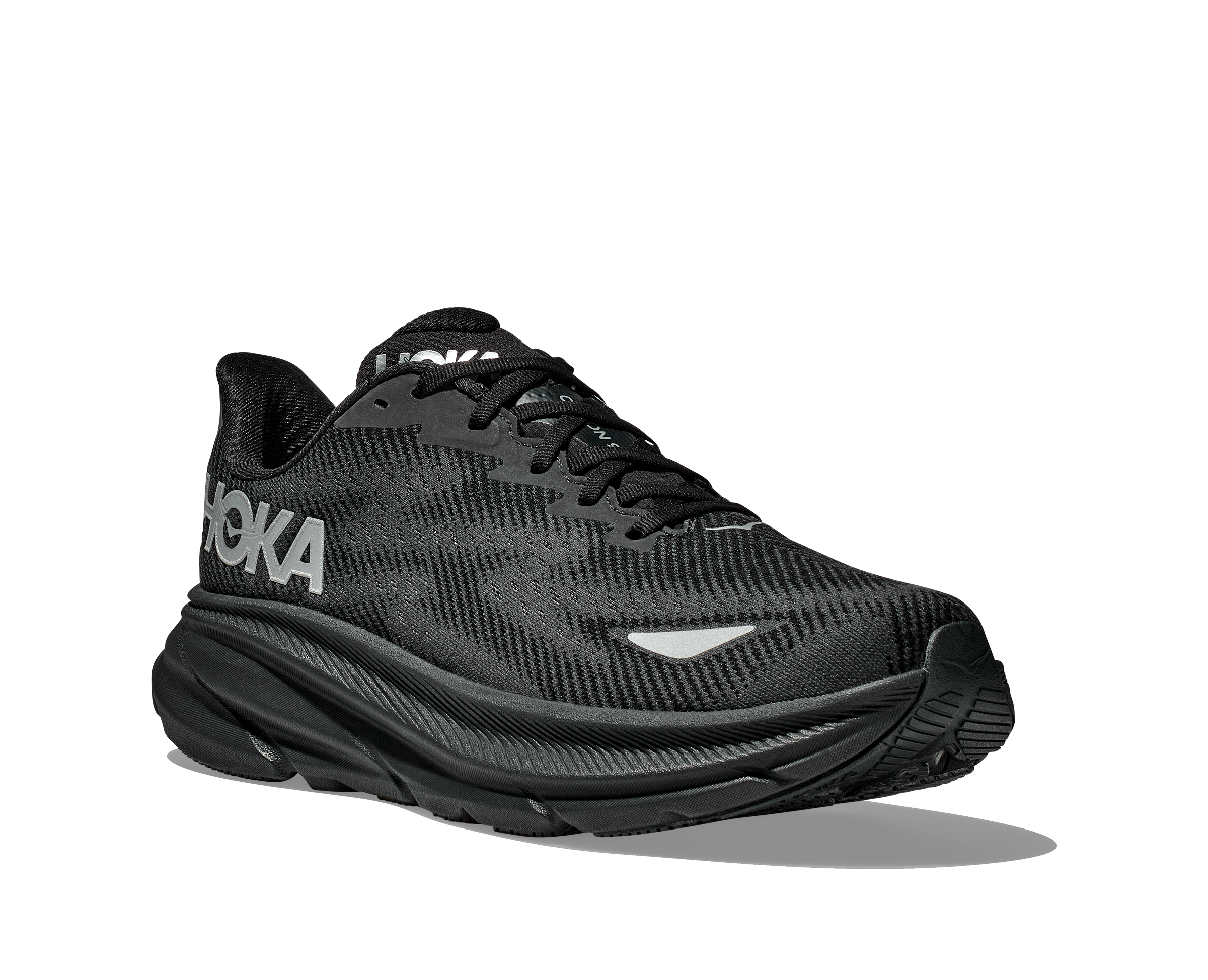 Men's Hoka Clifton 9 GTX Color: Black/ Black