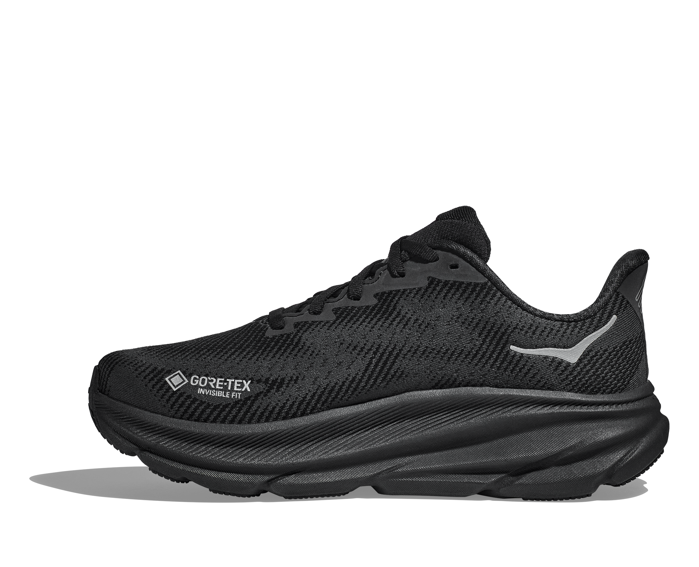 Women's Hoka Clifton 9 GTX Color: Black/Black