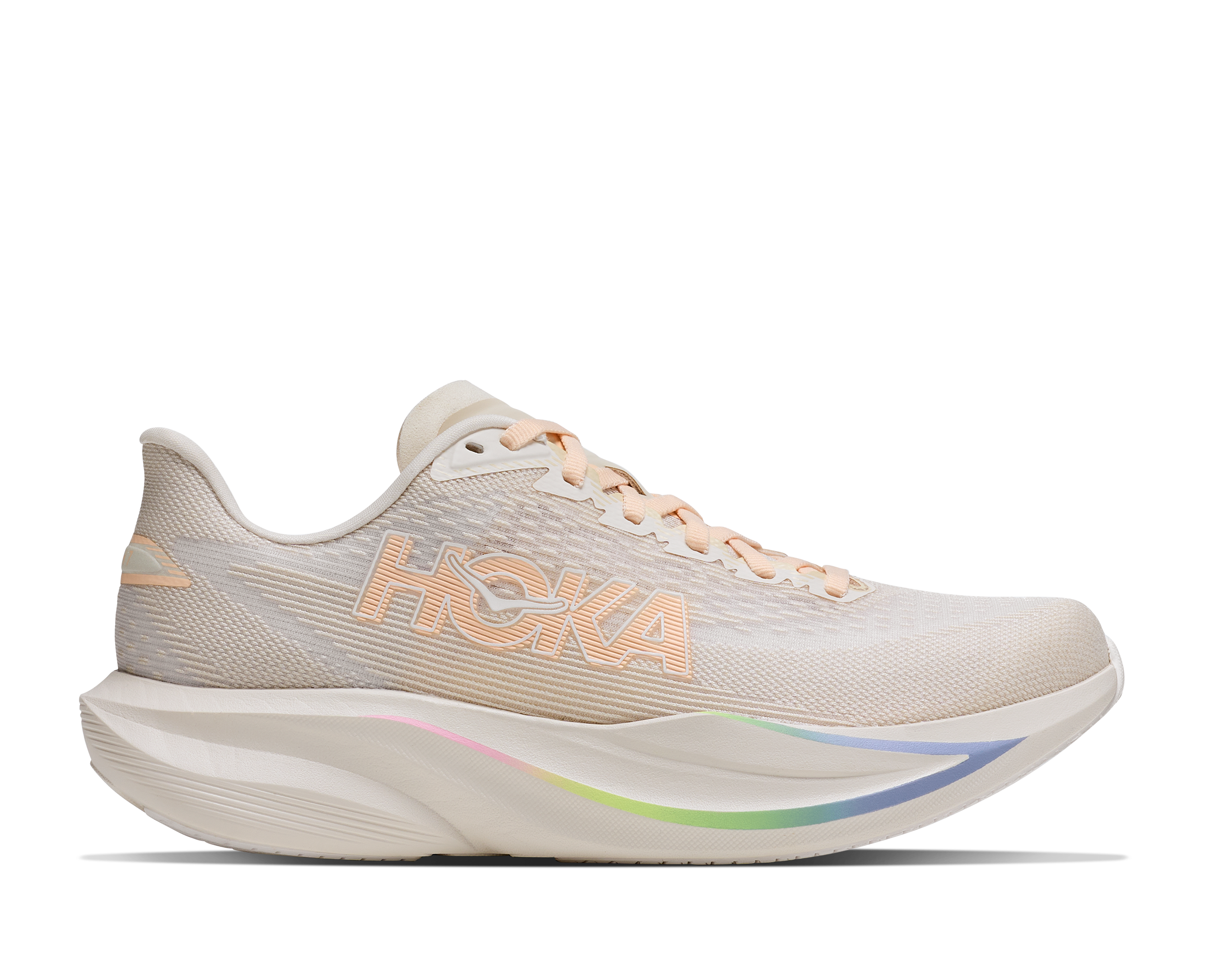 Hoka running shoe on a white background