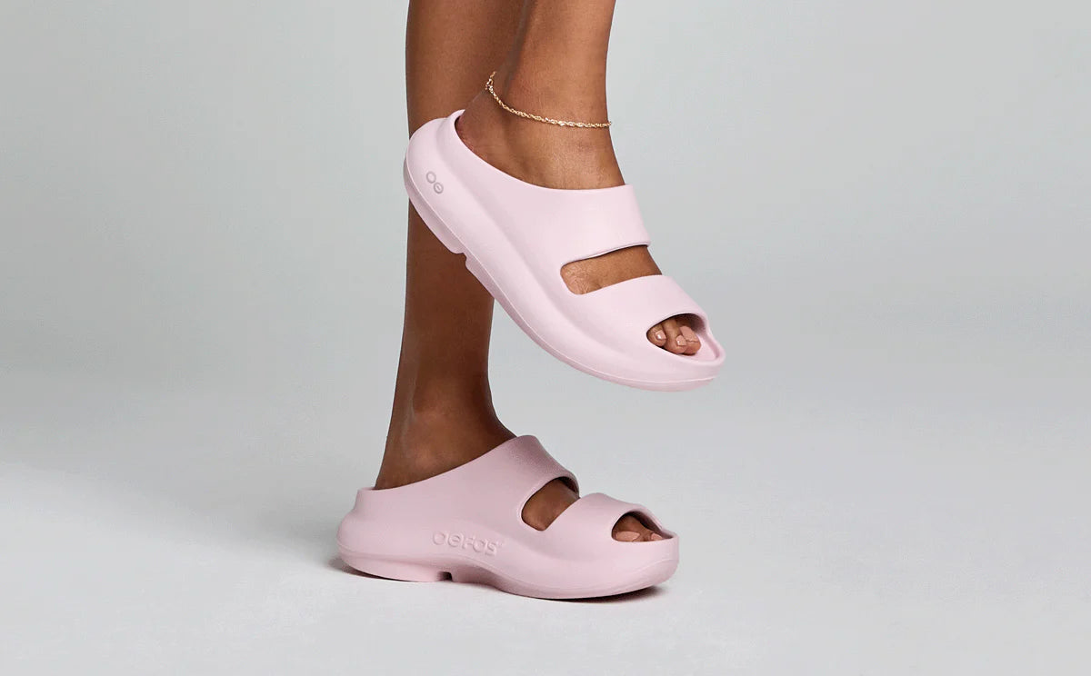 OOfos OOyea Slide Two-Strap Sandal Women's 9