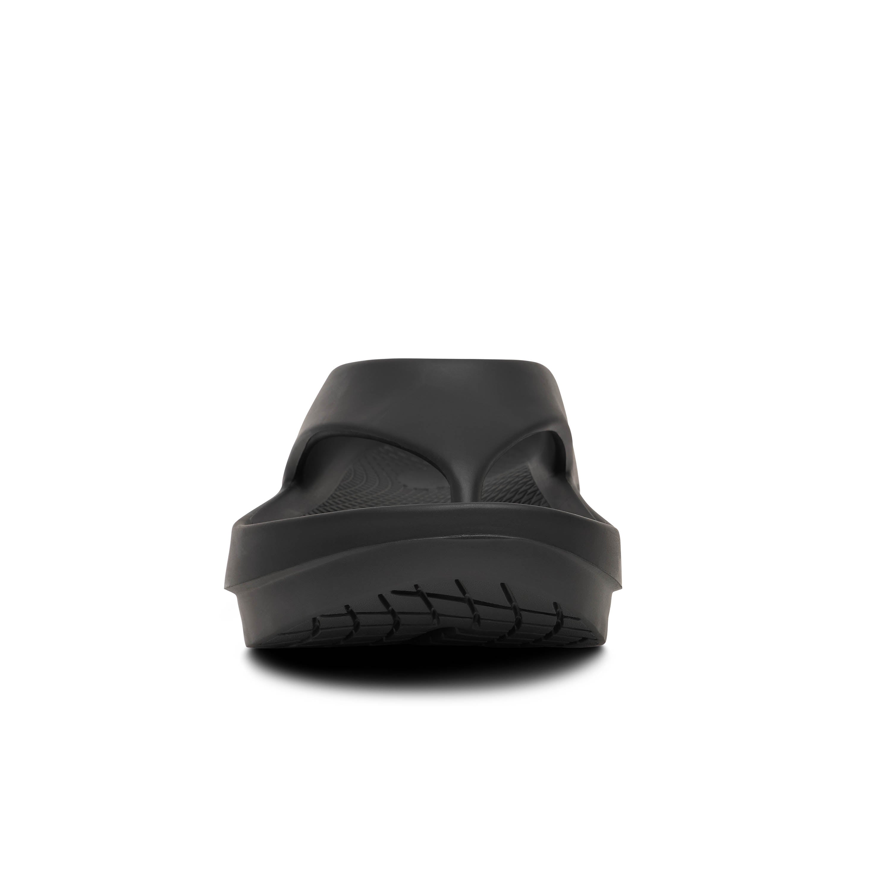Black sandal on a white background
