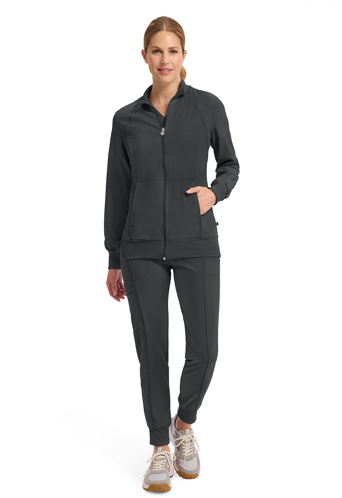 Cherokee Zip Front Warm Up Scrub Jacket Women's 5