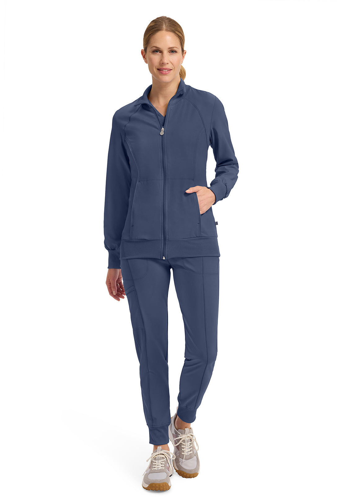 Cherokee Zip Front Warm Up Scrub Jacket Women's 10