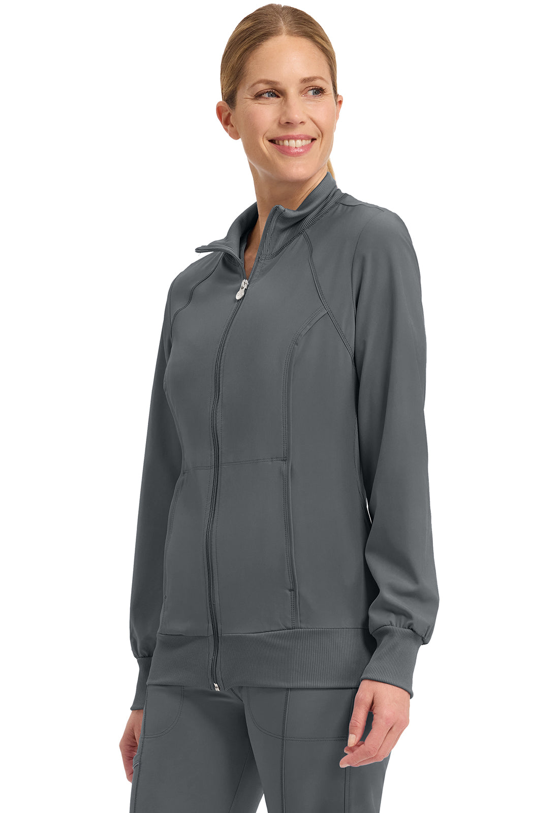 Cherokee Zip Front Warm Up Scrub Jacket Women's 14
