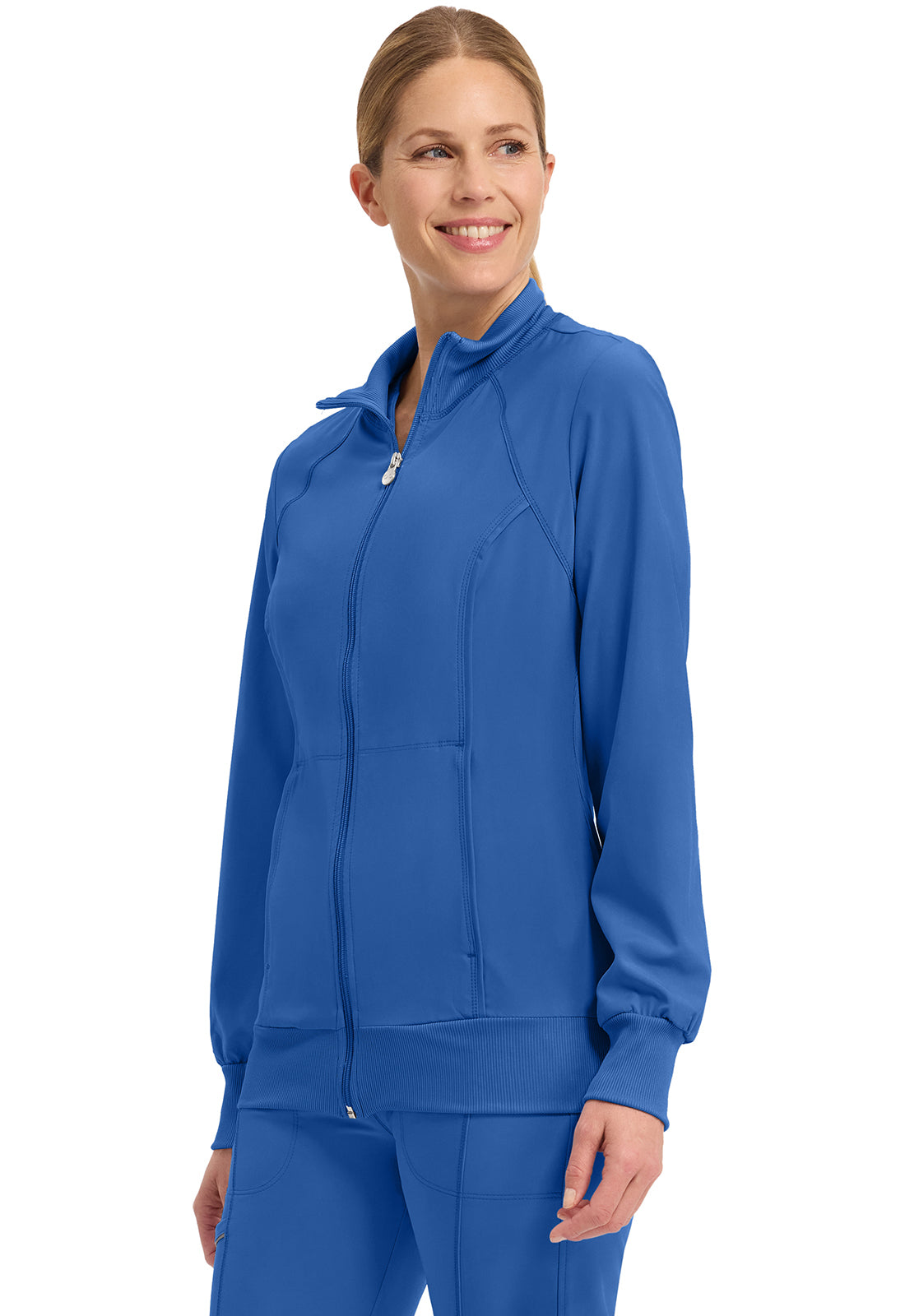 Cherokee Zip Front Warm Up Scrub Jacket Women's 19