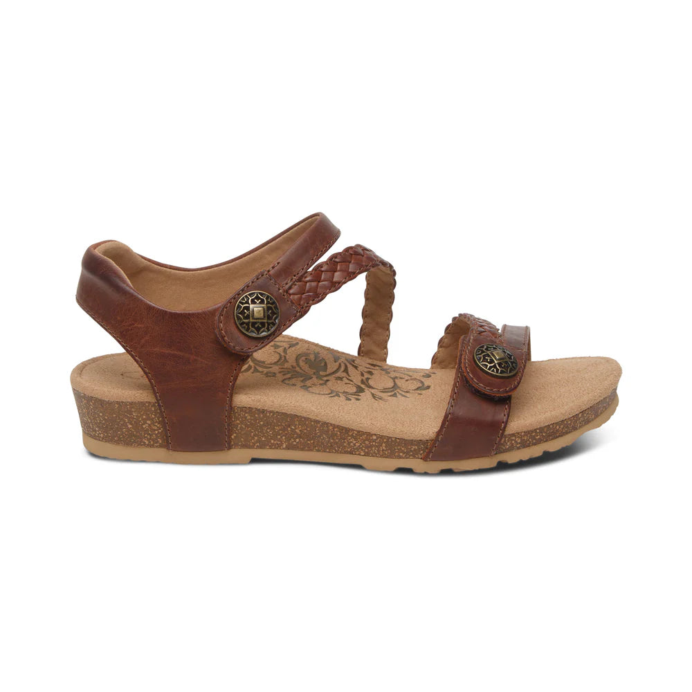 Aetrex Jillian Braided Quarter Strap Sandal Women's 41