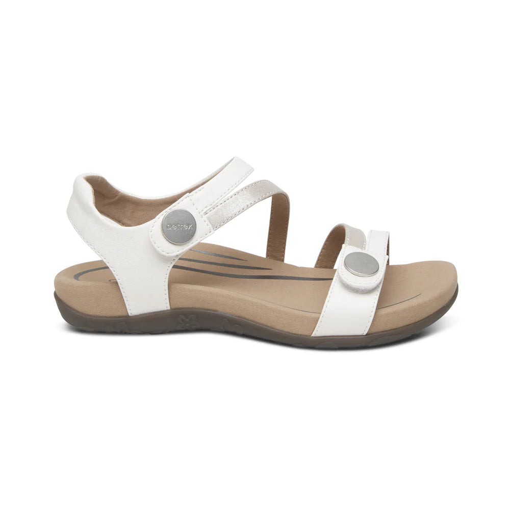 Aetrex Jess Adjustable Quarter Strap Sanadal Women's 17