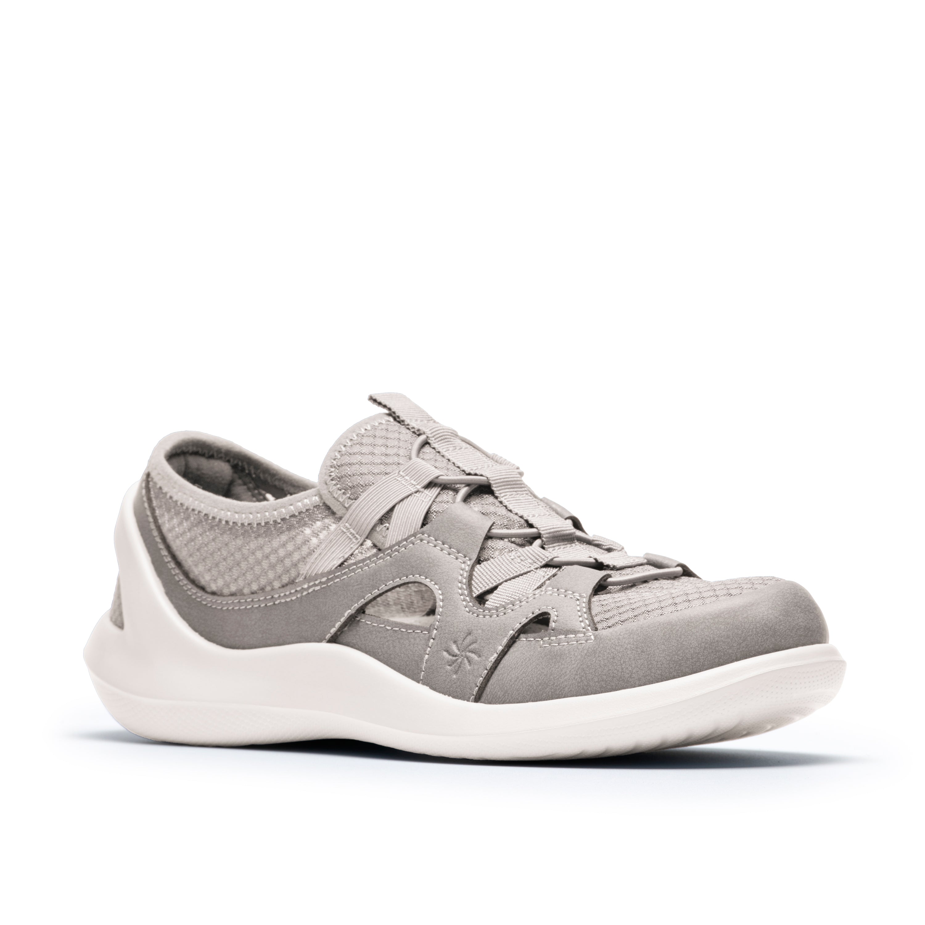 Gray sneaker on a white background