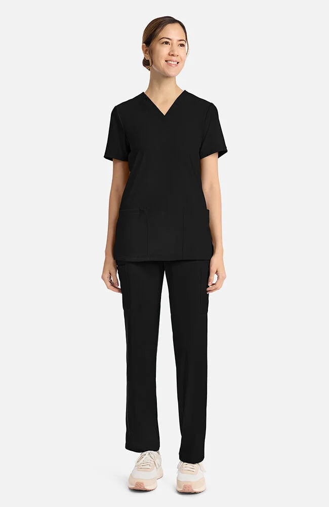 Cherokee 2-Pocket V-Neck Scrub Top Women's 4