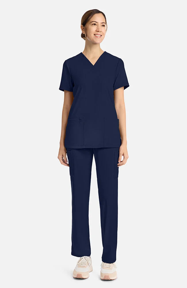 Cherokee 2-Pocket V-Neck Scrub Top Women's 11