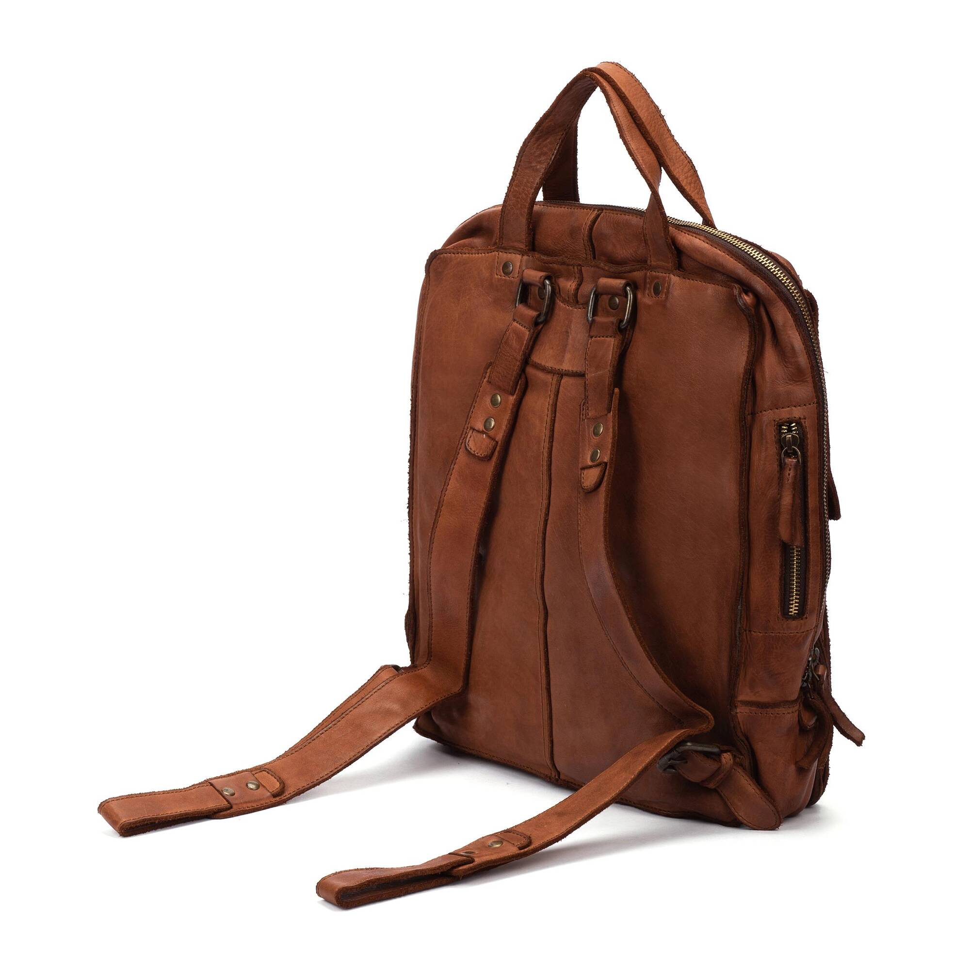 Men's Pikolinos Caimari Washed line Bag Color: Cognac