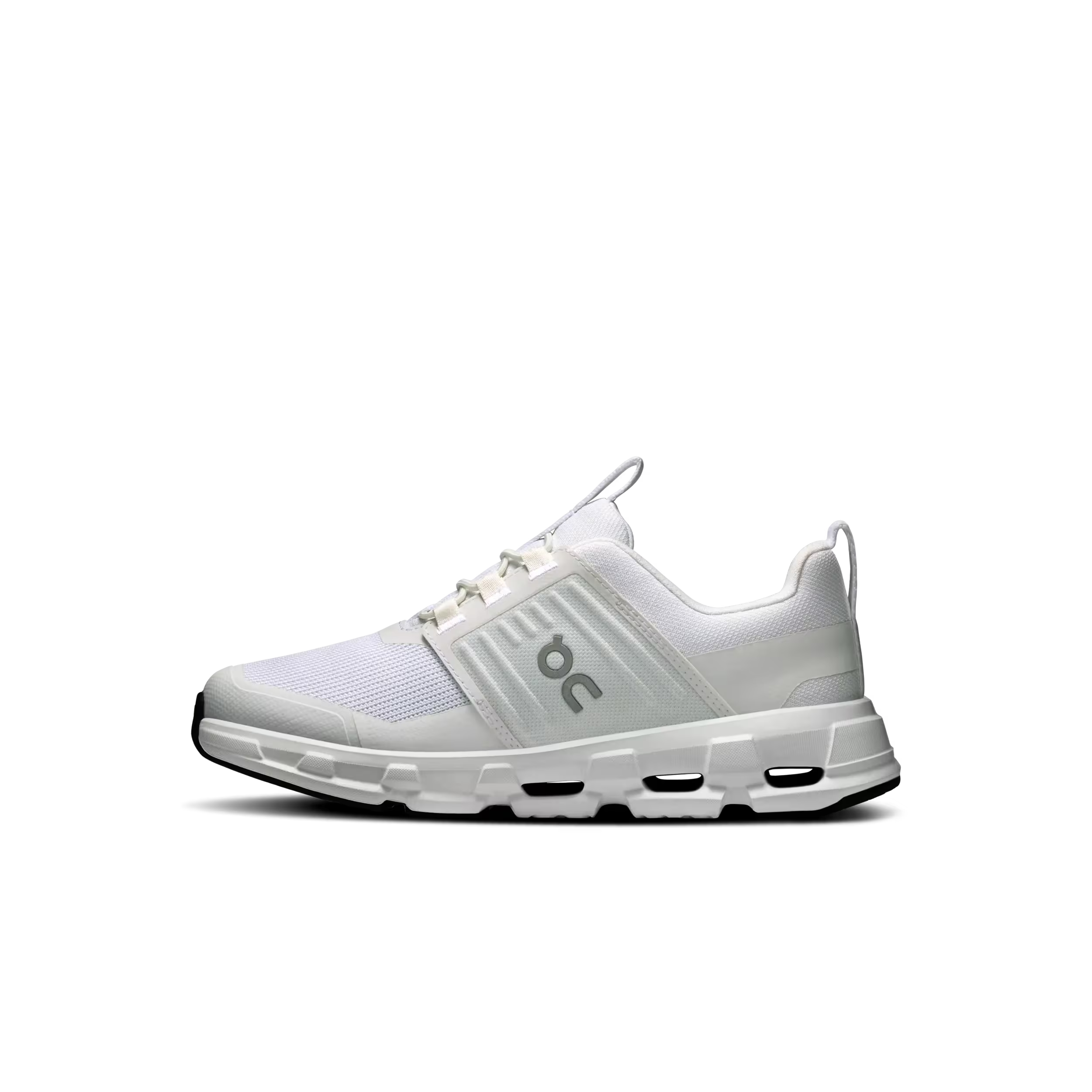 White running shoe with visible brand logo on a white background