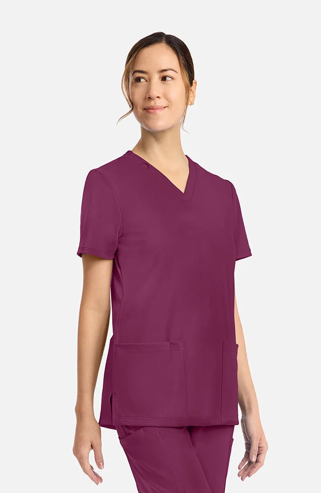 Cherokee 2-Pocket V-Neck Scrub Top Women's 25