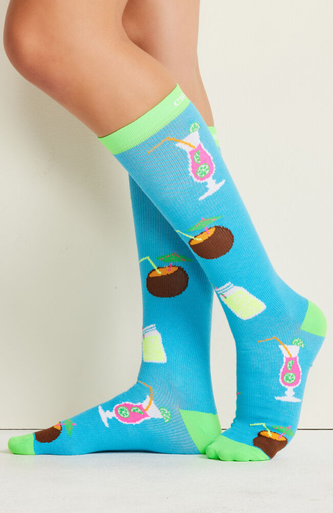 Cherokee 10-15 MMHG Print Support Sock Women's 8