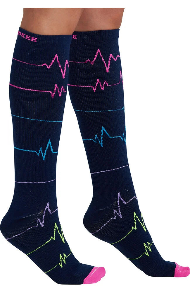 Cherokee 10-15 MMHG Print Support Sock Women's 11