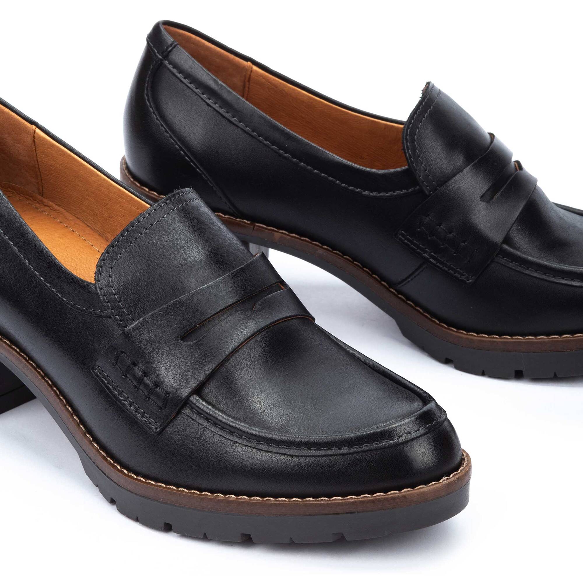 Pikolinos Llanes Penny Loafers with Heel Women's 6