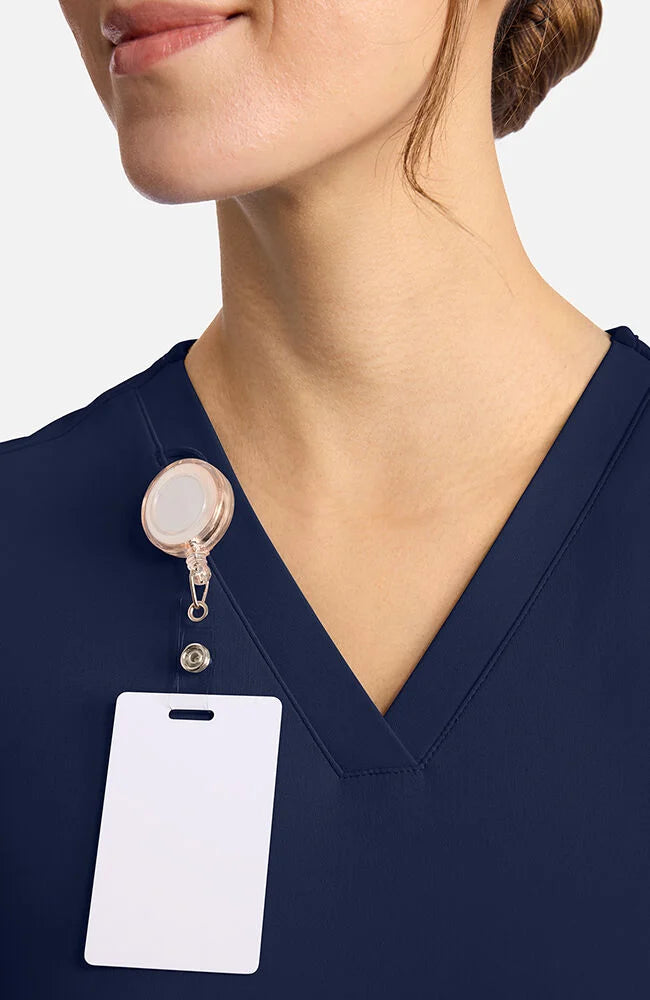 Cherokee 2-Pocket V-Neck Scrub Top Women's 12