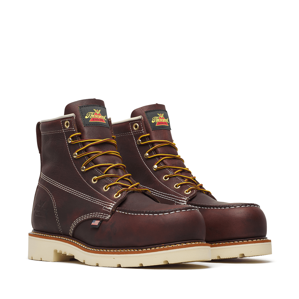 Thorogood American Legacy 6" Black Walnut Nano Moc Toe Maxwear 90 Men's 1