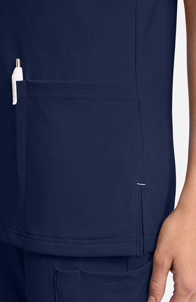 Cherokee 2-Pocket V-Neck Scrub Top Women's 14