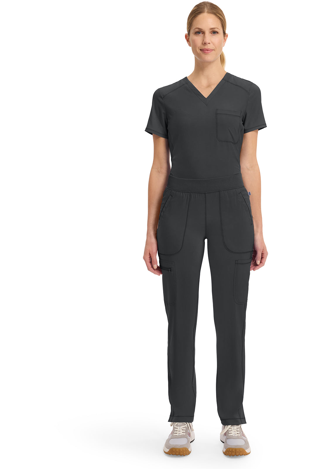 Cherokee Mid Rise Tapered Leg Pull-On Scrub Pant Women's 5