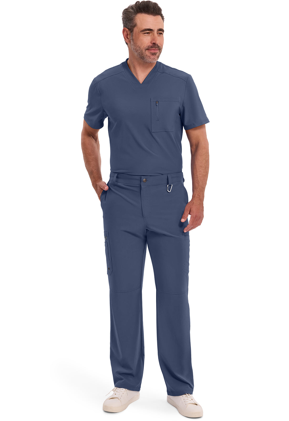 Cherokee Zip Fly 6-Pocket Cargo Scrub Pant Men's 10