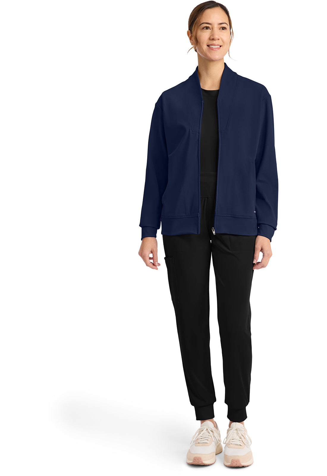 Cherokee 2-Pocket Shawl Collar Warm Up Scrub Jacket Women's 5