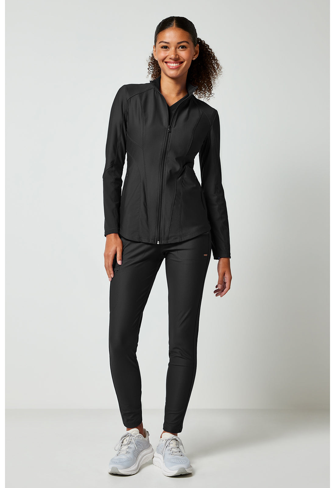 Cherokee Zip Front Scrub Jacket Women's 5