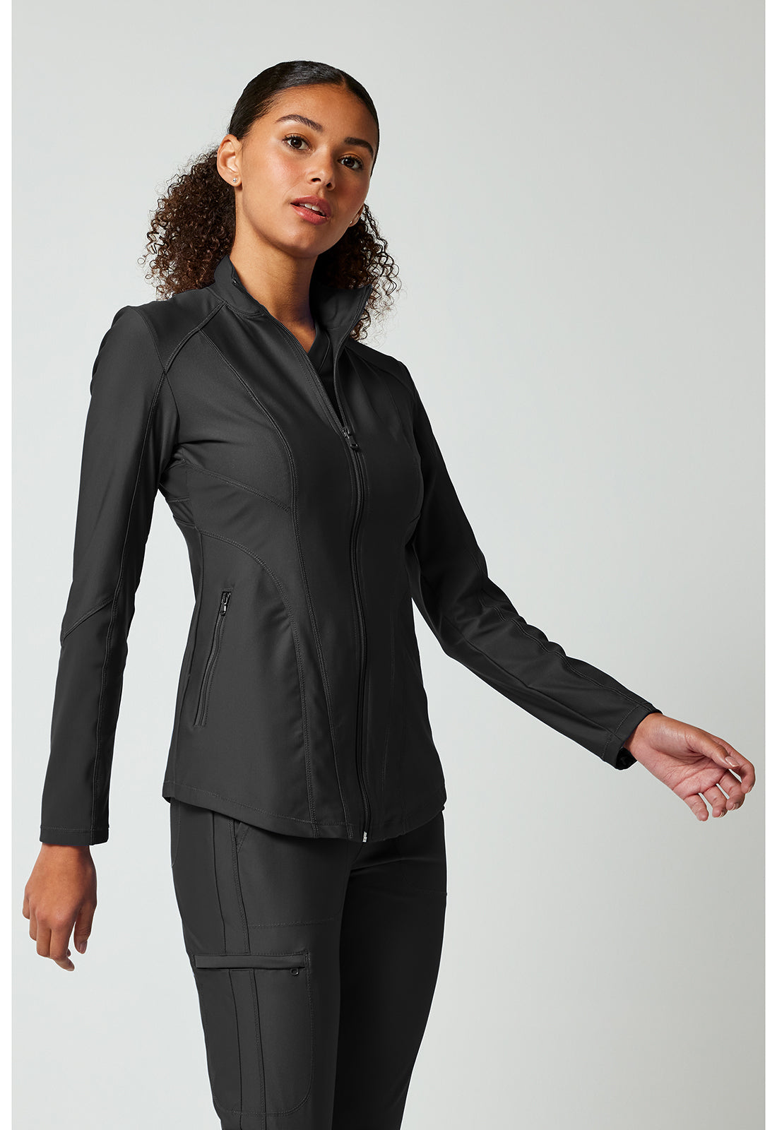 Cherokee Zip Front Scrub Jacket Women's 2