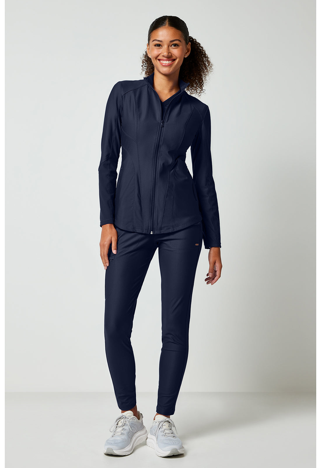 Cherokee Zip Front Scrub Jacket Women's 10