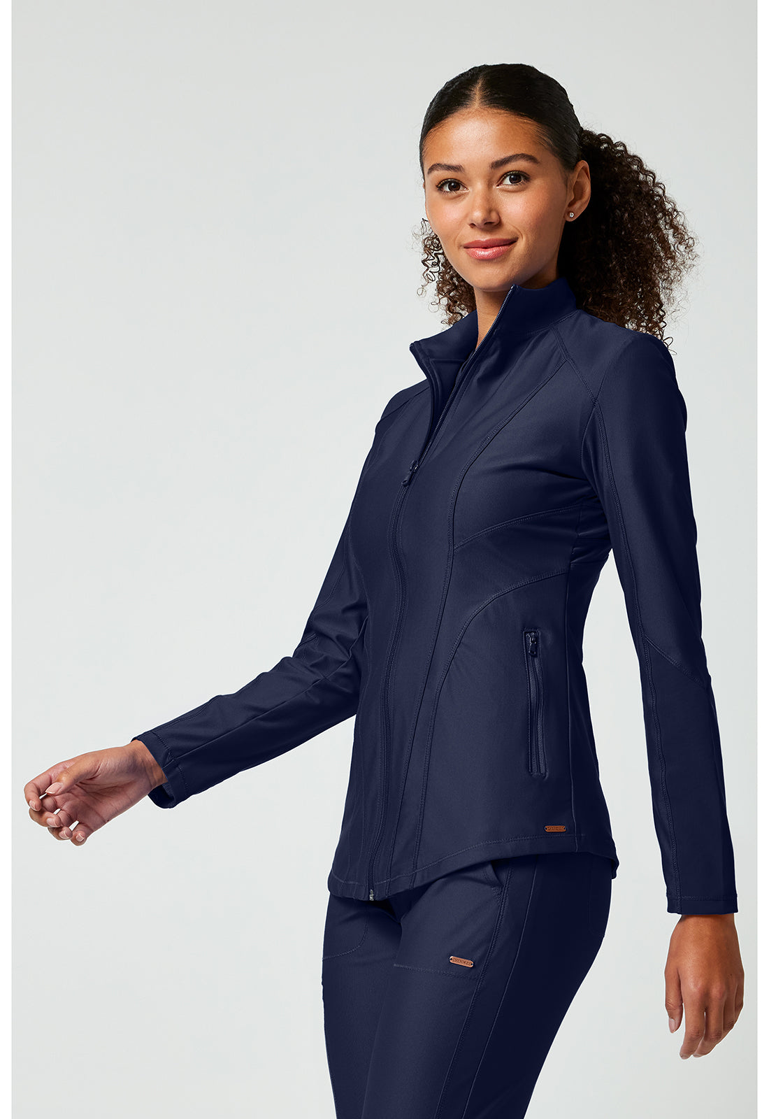 Cherokee Zip Front Scrub Jacket Women's 9