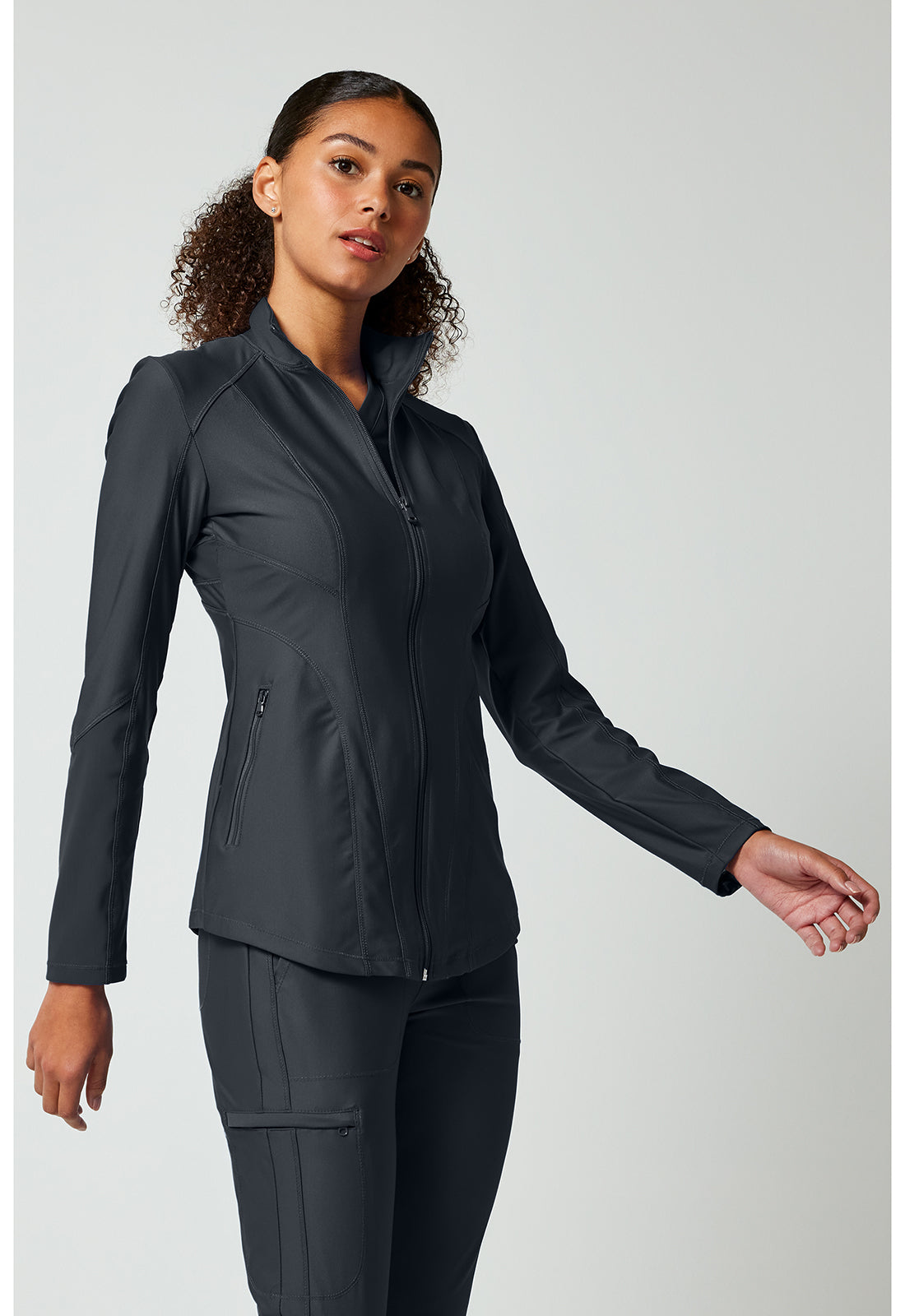 Cherokee Zip Front Scrub Jacket Women's 12