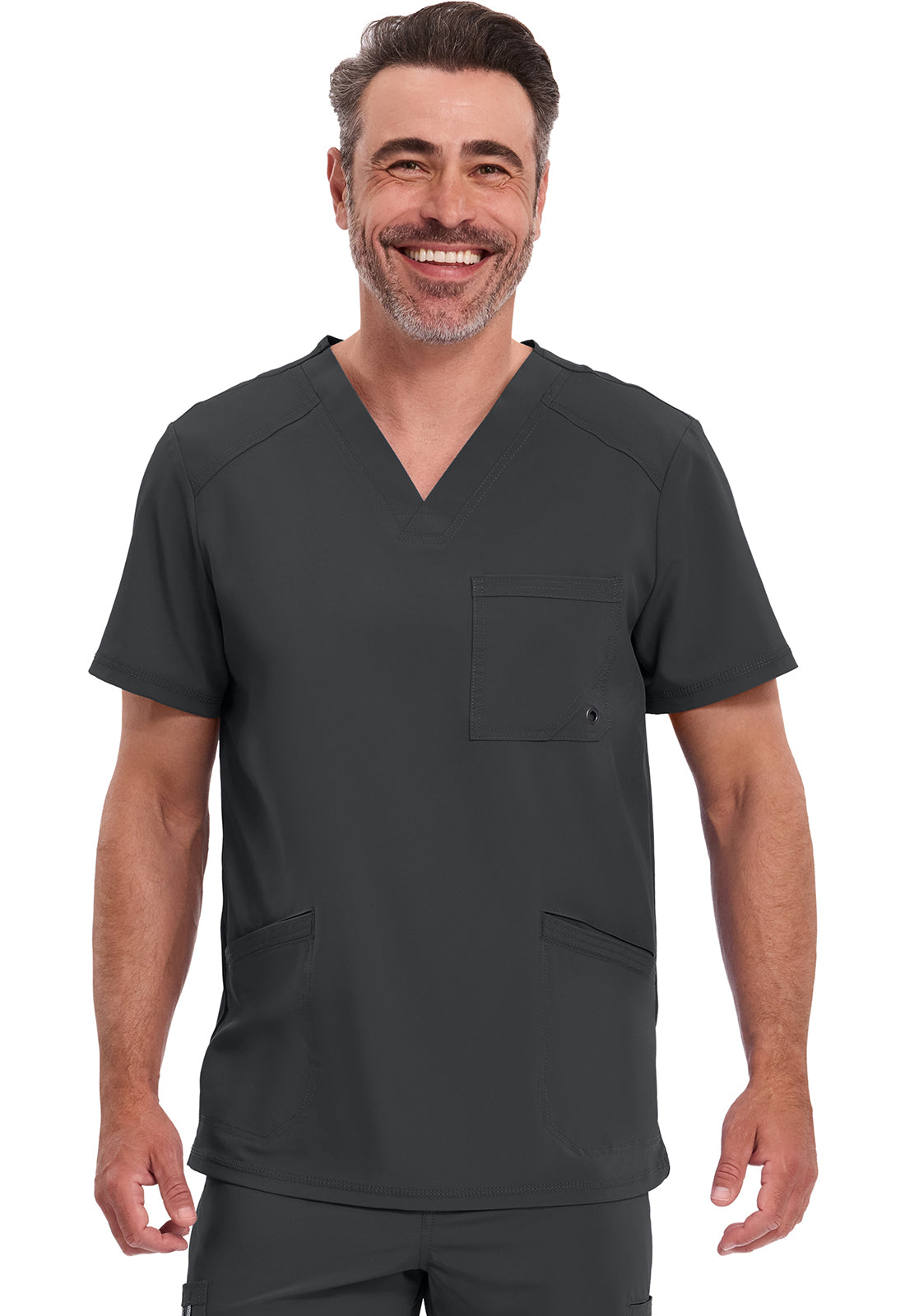 Cherokee Stretch V-Neck Scrub Top Men's 11