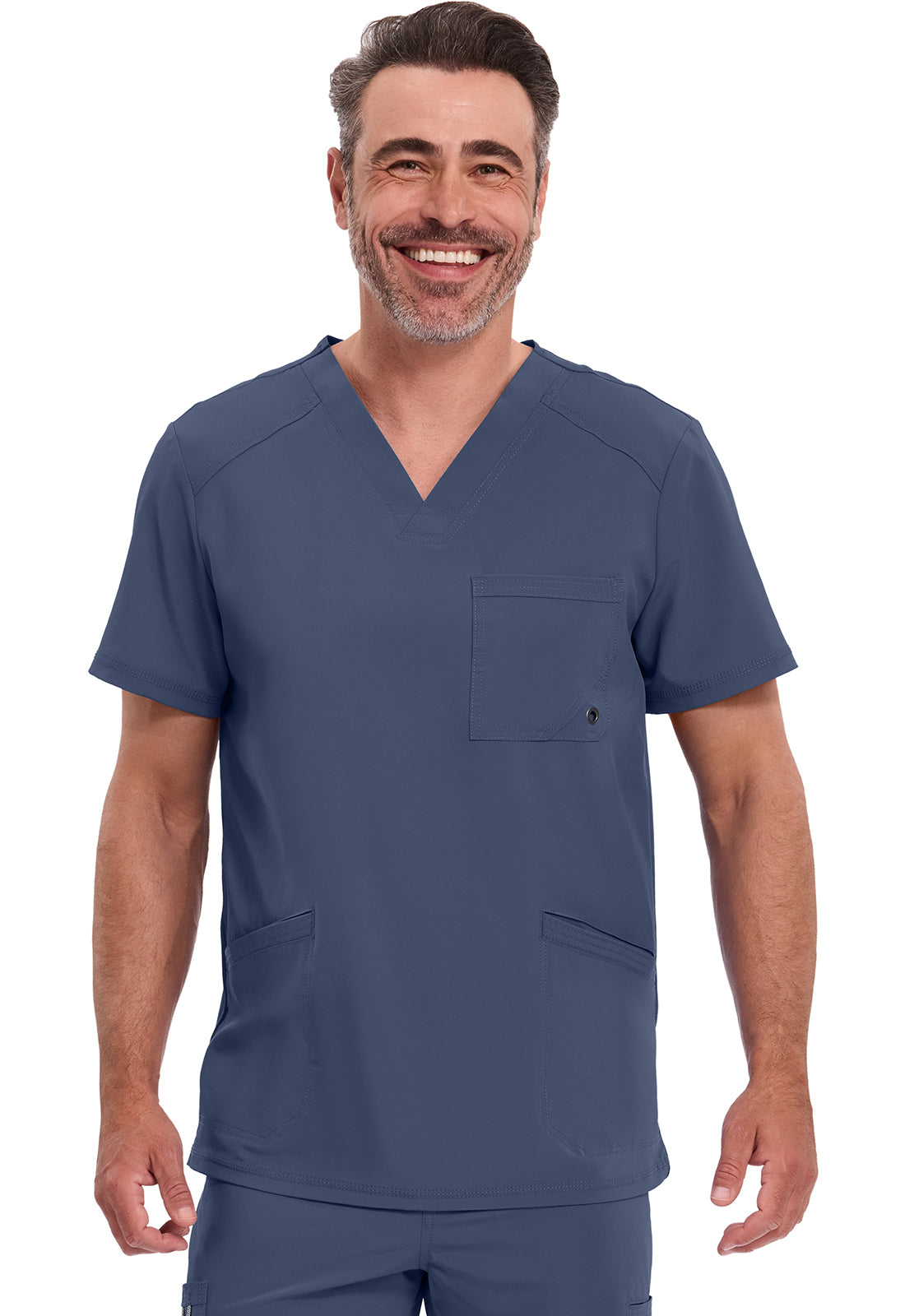 Cherokee Stretch V-Neck Scrub Top Men's 6