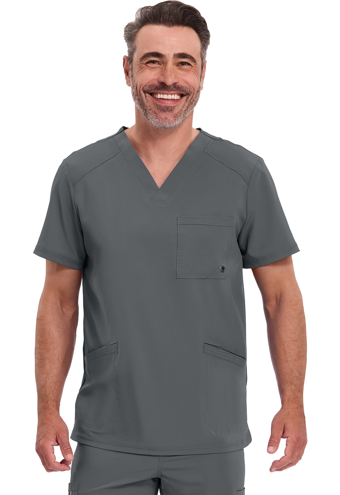Cherokee Stretch V-Neck Scrub Top Men's 1