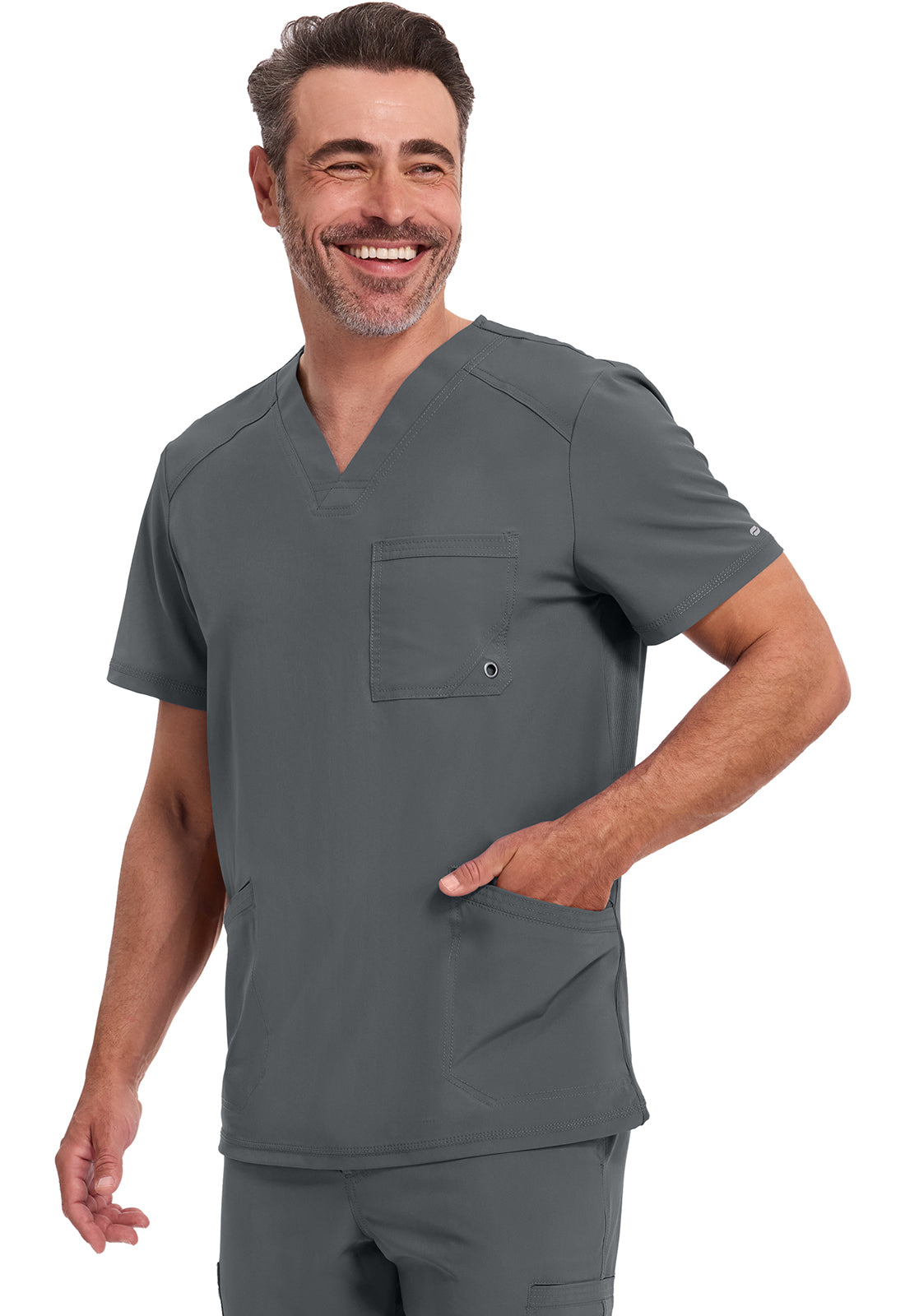 Cherokee Stretch V-Neck Scrub Top Men's 4