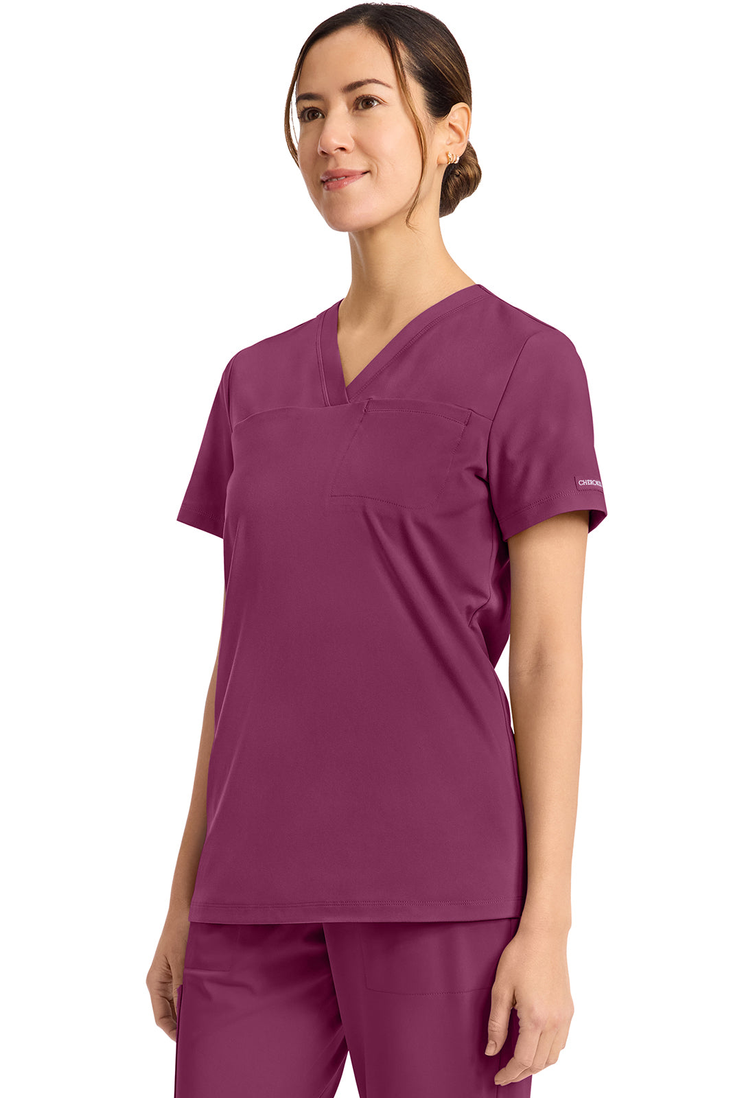 Cherokee Tuck-in V-Neck Scrub Top Women's 19