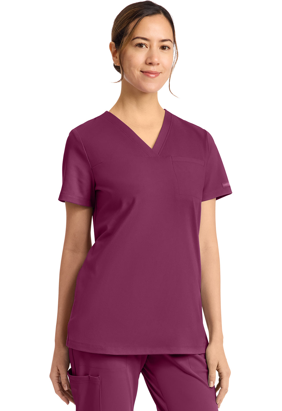 Cherokee Tuck-in V-Neck Scrub Top Women's 16