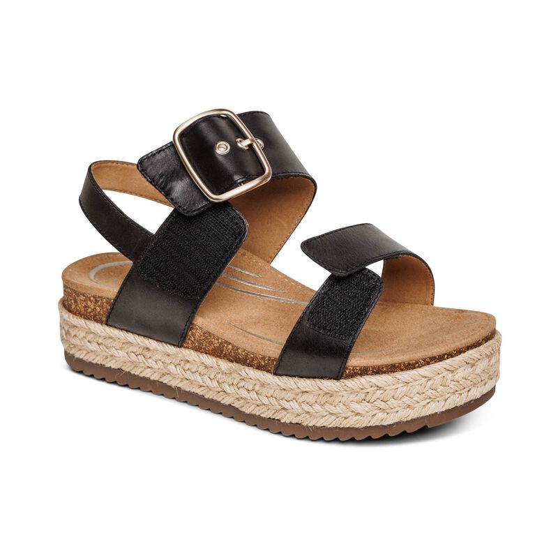 Women's Aetrex Vania Arch Support Platform Sandal 3