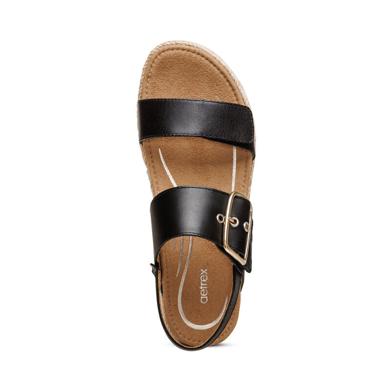 Women's Aetrex Vania Arch Support Platform Sandal 5