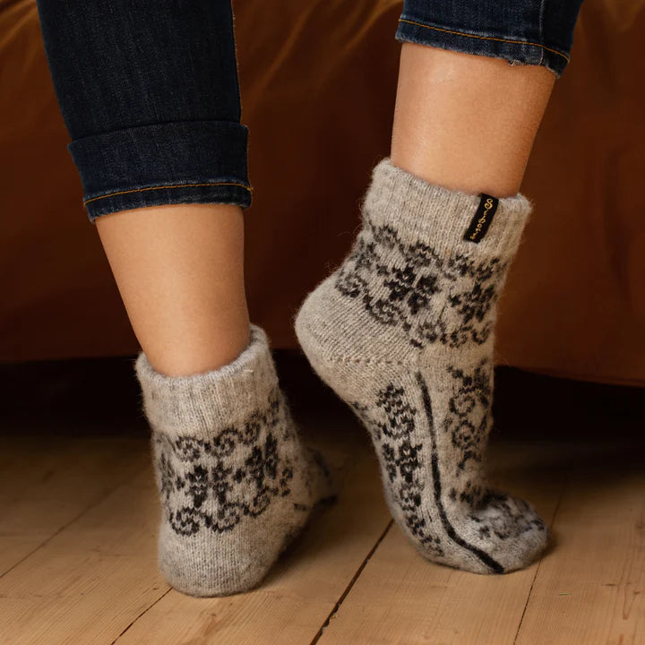 Siberia Spirit Goat Wool Low-Cut Socks Unisex 22