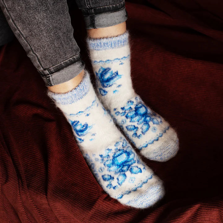 Siberia Spirit Non-Binding Goat Wool Crew Socks Unisex 22