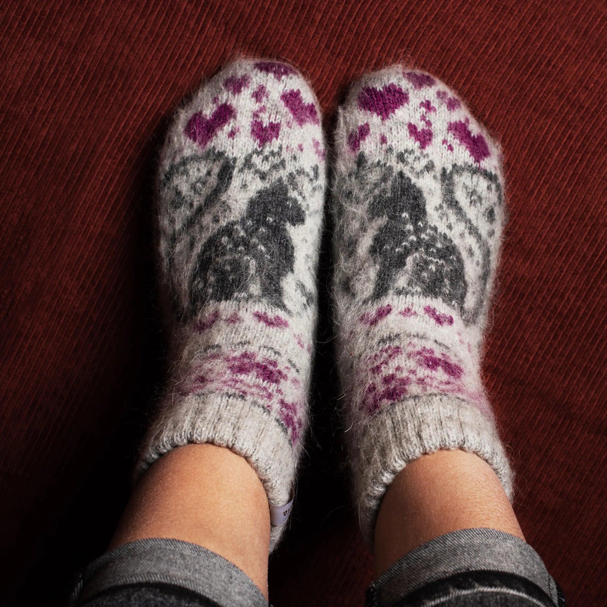 Siberia Spirit Goat Wool Low-Cut Socks Unisex 18