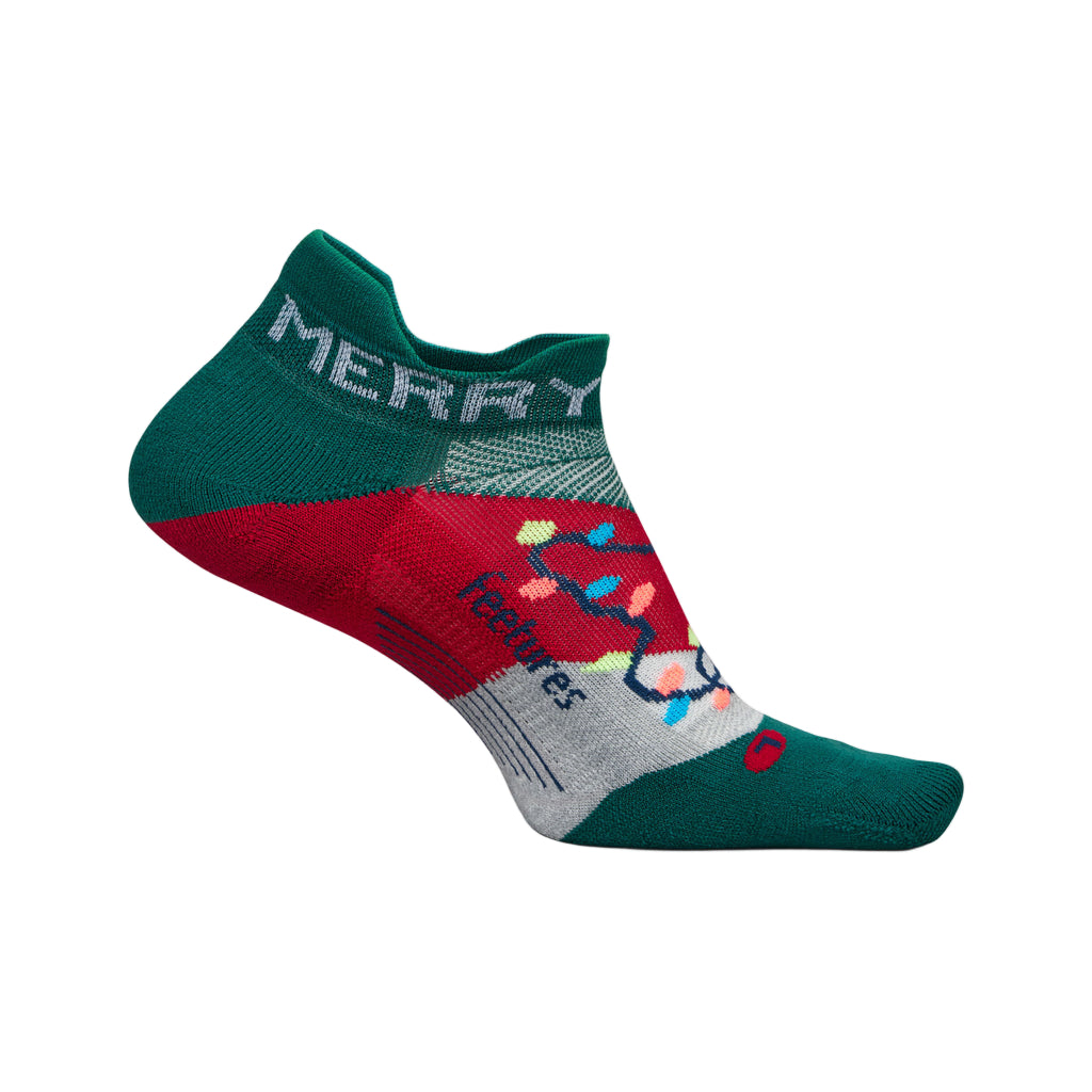 Feetures Elite Light Cushion Tab Limited Edition Merry & Bright Ankle Socks