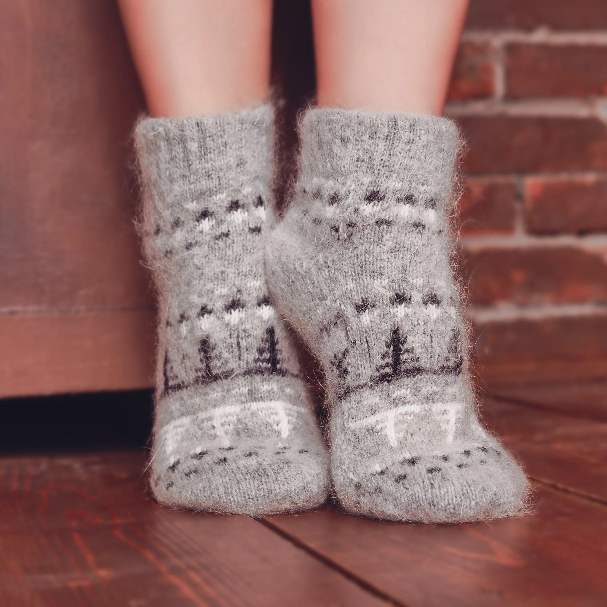 Siberia Spirit Goat Wool Low-Cut Socks Unisex 10