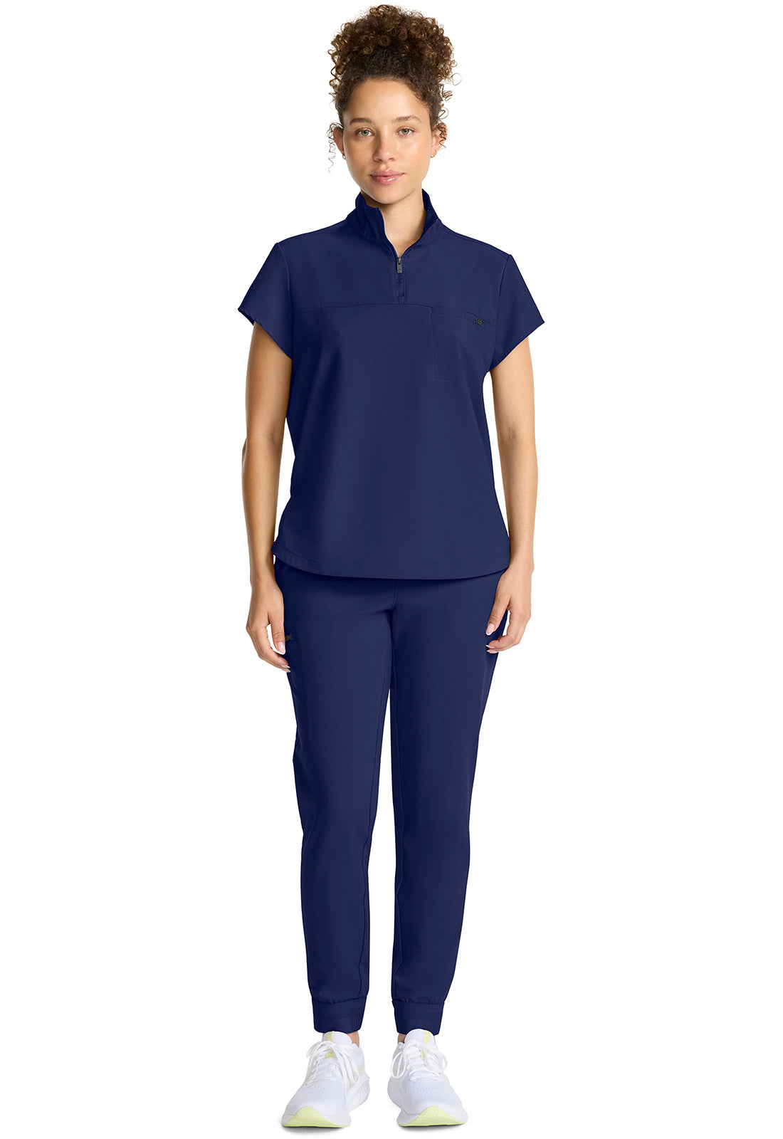 Healing Hands Bella Quarter Zip Scrub Top Women's 9