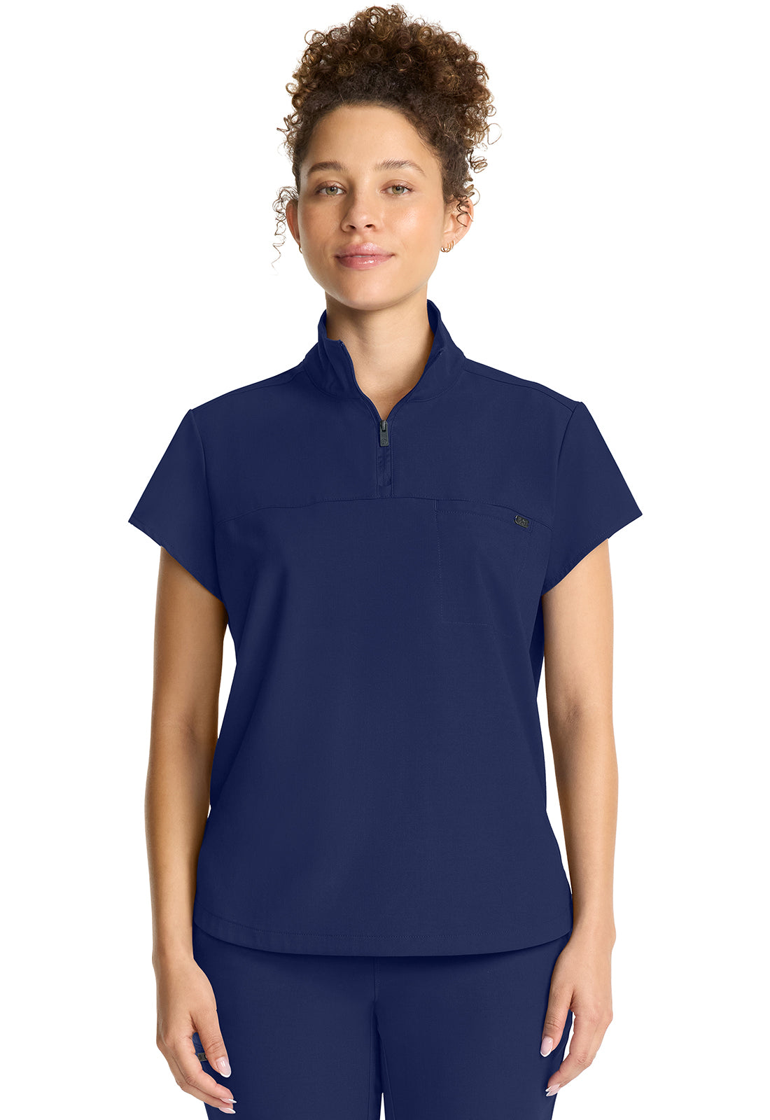 Healing Hands Bella Quarter Zip Scrub Top Women's 6