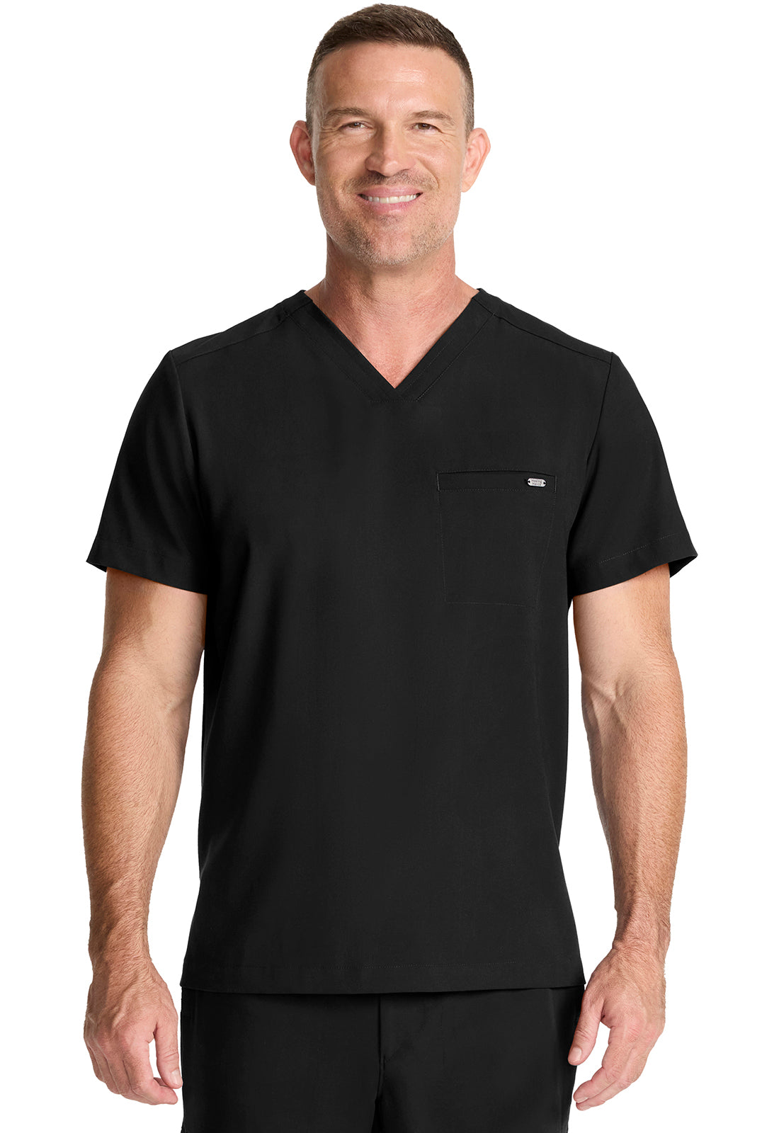 Healing Hands 1-Pocket V-Neck Scrub Top Men's 5