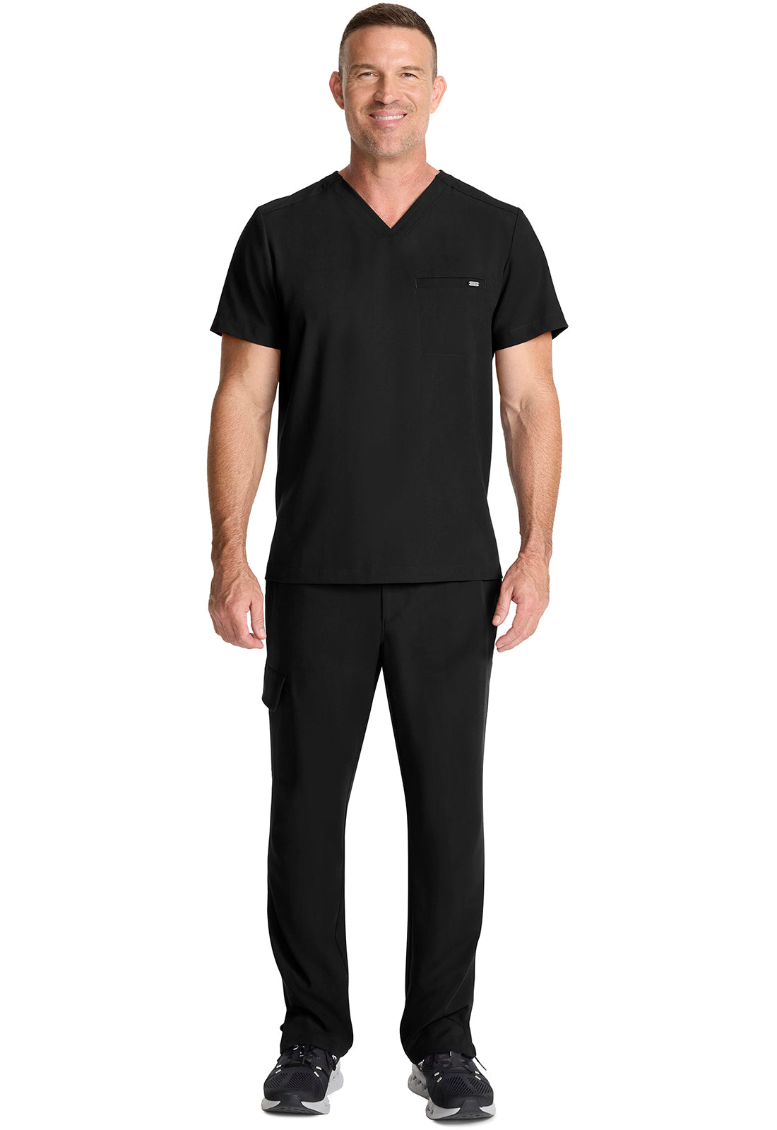 Healing Hands 1-Pocket V-Neck Scrub Top Men's 4