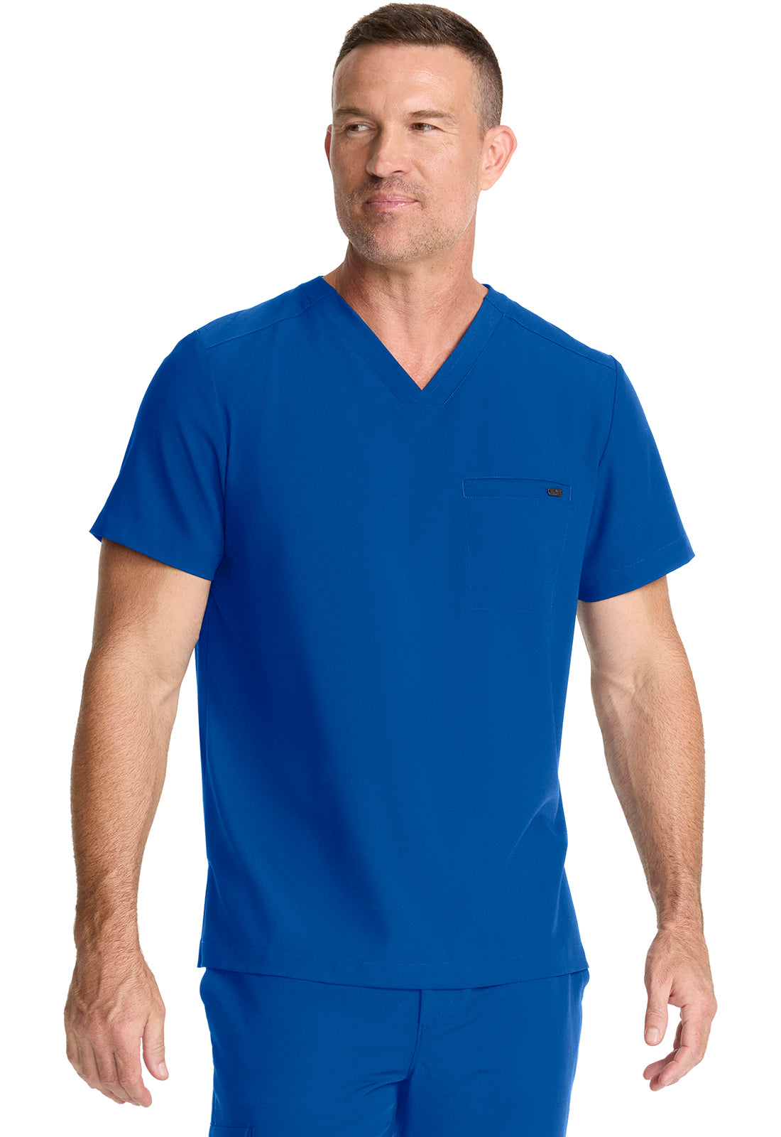 Healing Hands 1-Pocket V-Neck Scrub Top Men's 11