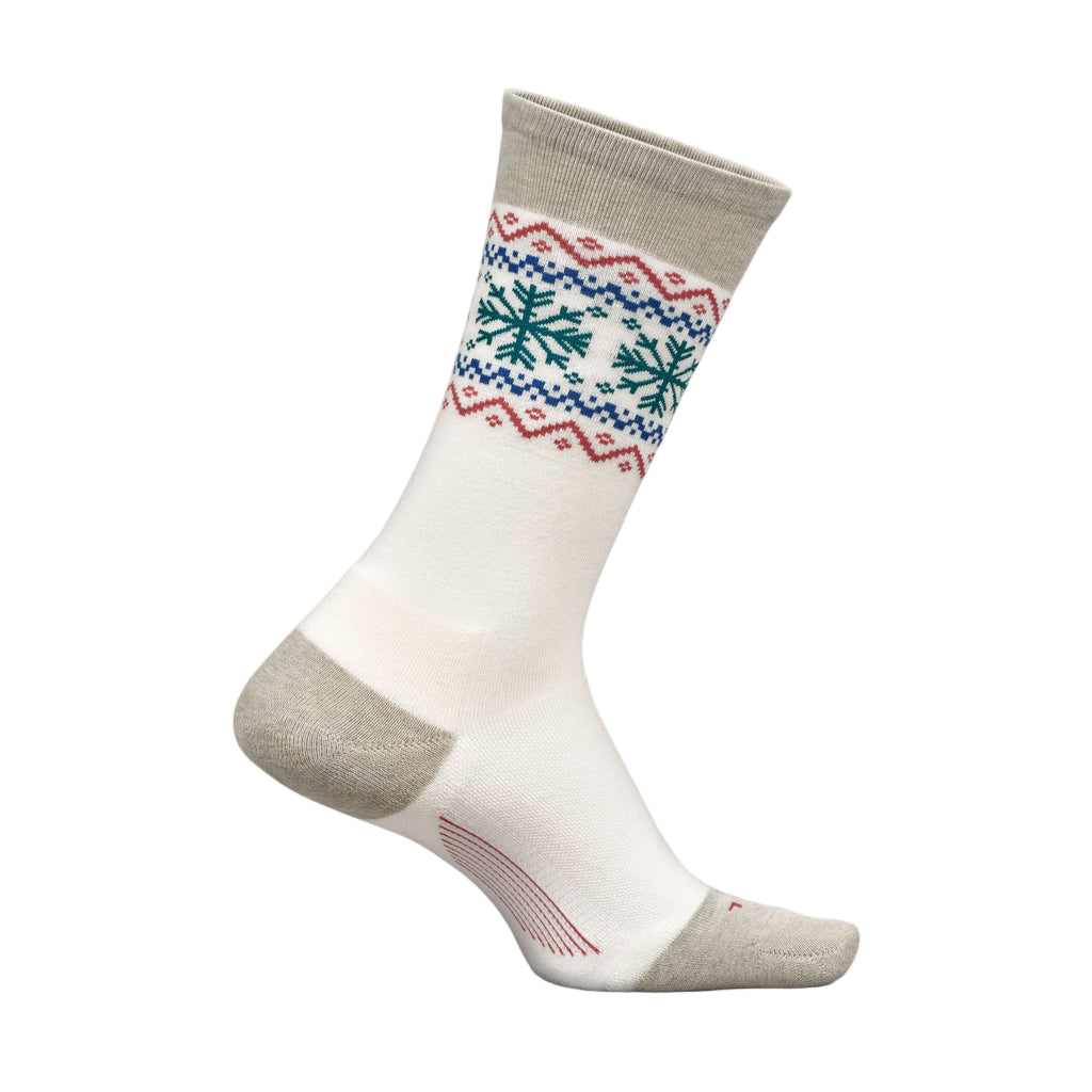 Feetures Everyday Max Cushion Crew Snow Cream Socks Women's 1